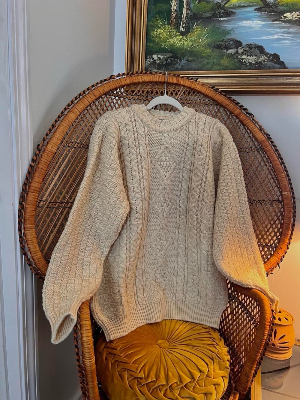 Vintage Cabelas Irish Fisherman Sweater